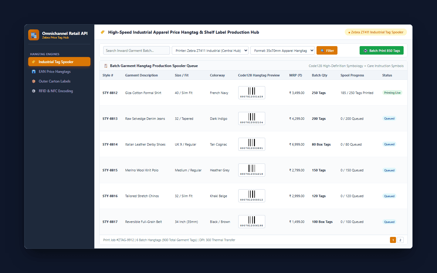 Product & SKU Master Directory